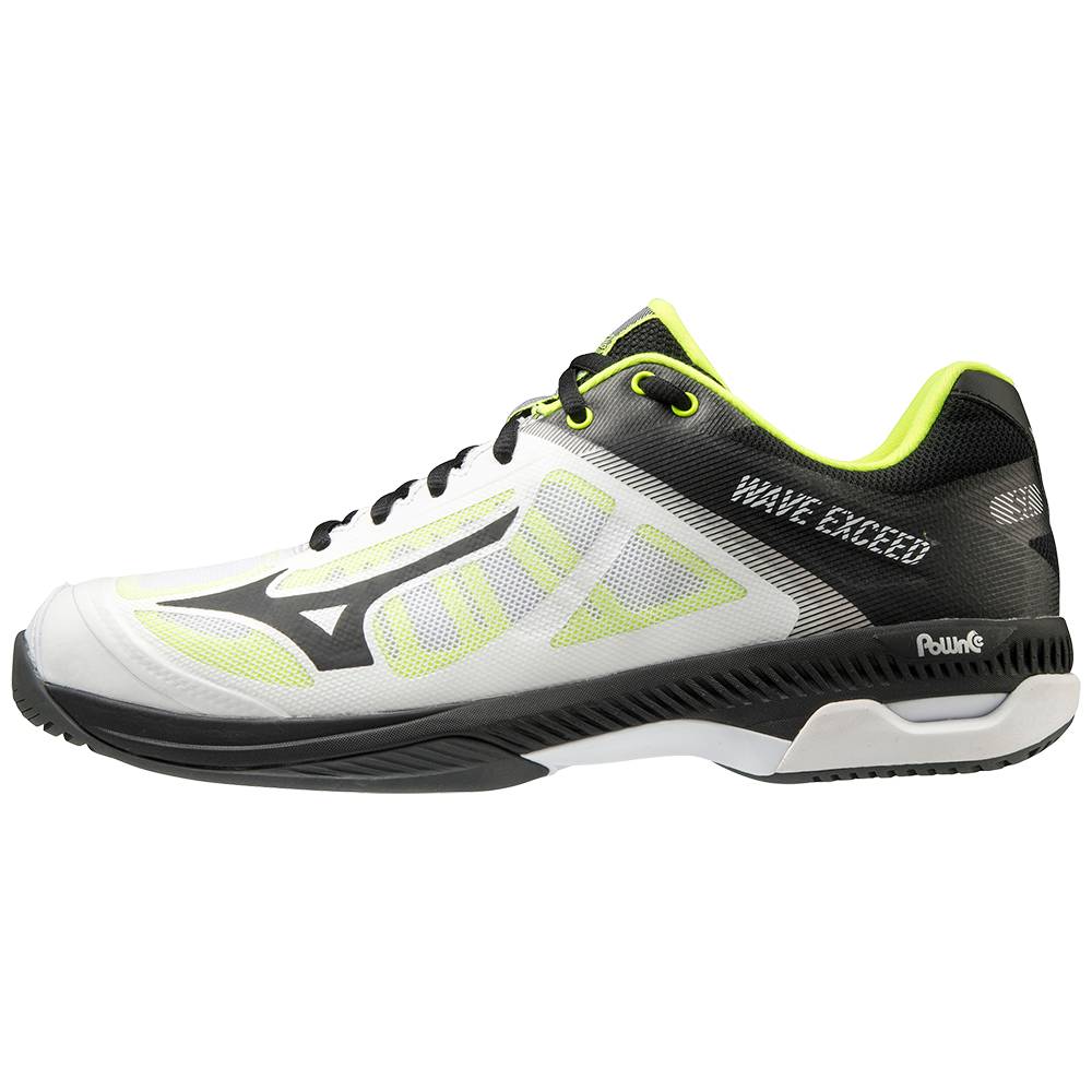 Scarpe Tennis Mizuno Wave Exceed SL AC Uomo - Bianche/Nere - 29718-WQUC